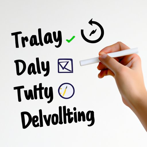 Develop a Daily Routine and Stick to It