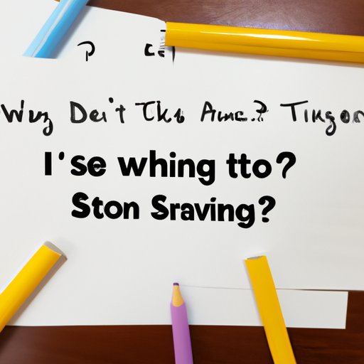 Develop Strategies for Answering Questions