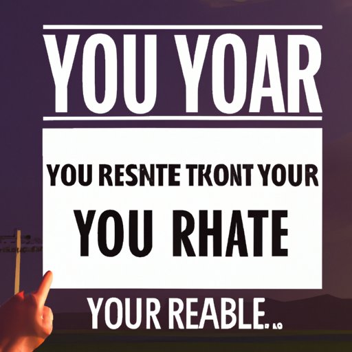 Take Responsibility for Your Actions