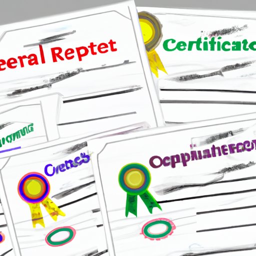 Review Different Types of Certificates Offered