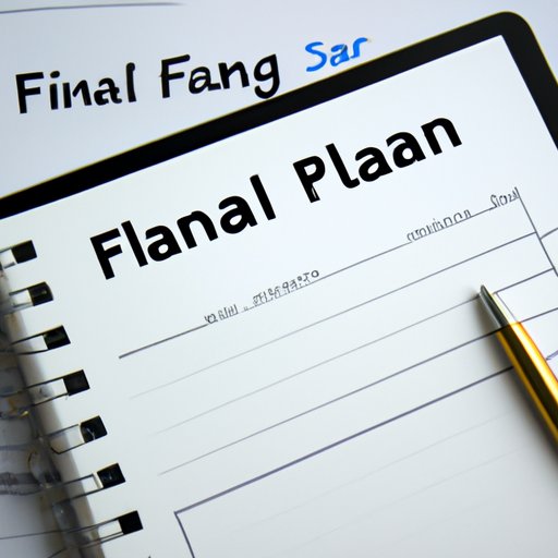 Create a Financial Plan and Track Your Progress