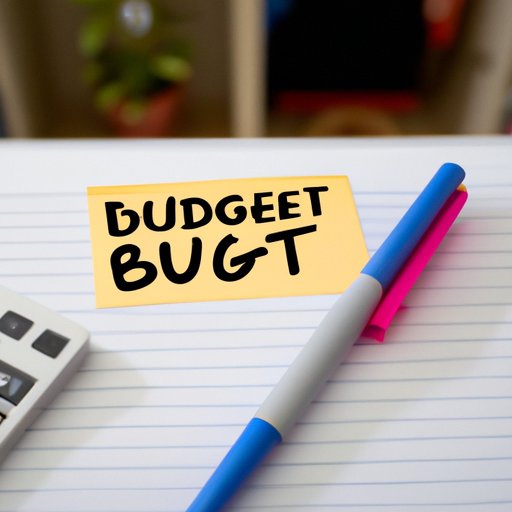Develop a Budget and Stick to It