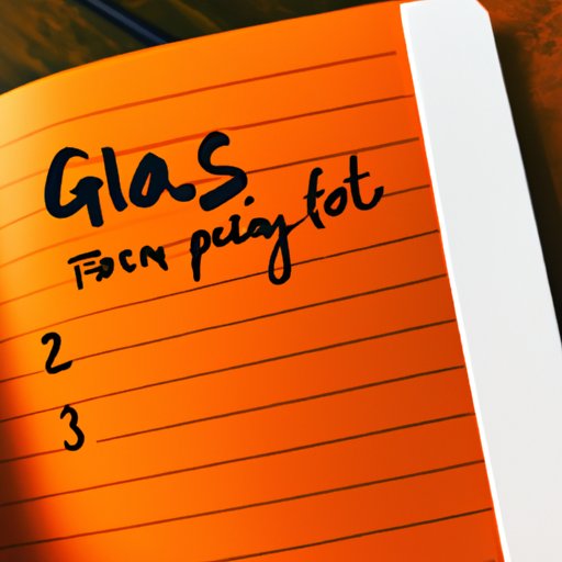 Make a List of Your Goals