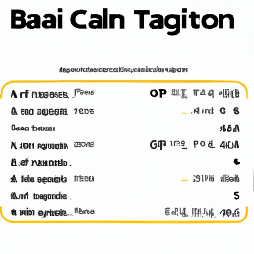 Outline the Basics of Calculating Capital Gains Tax on Bitcoin