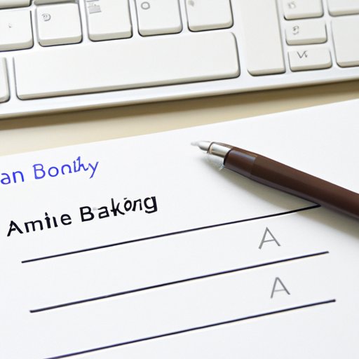 Set up a Bank Account