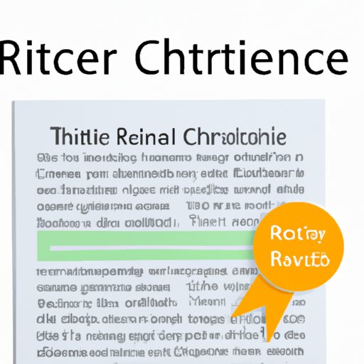 An Easy Way to Understand Citing a Literature Review