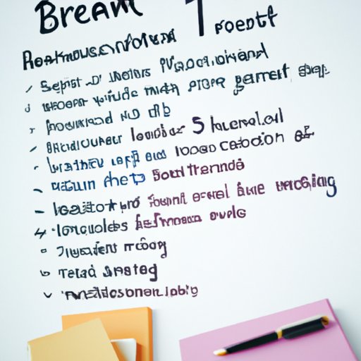 Brainstorm Ideas for a Writing Sample