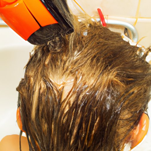 Wash and dry your hair before cutting