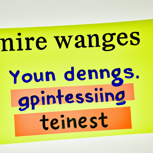 Identify Your Strengths and Weaknesses