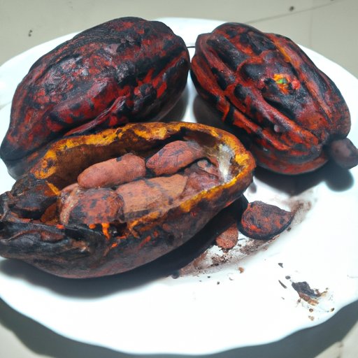 Roast Cacao Fruit and Enjoy as a Snack