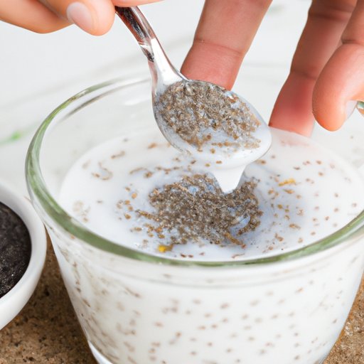 Add Chia Seeds to Yogurt