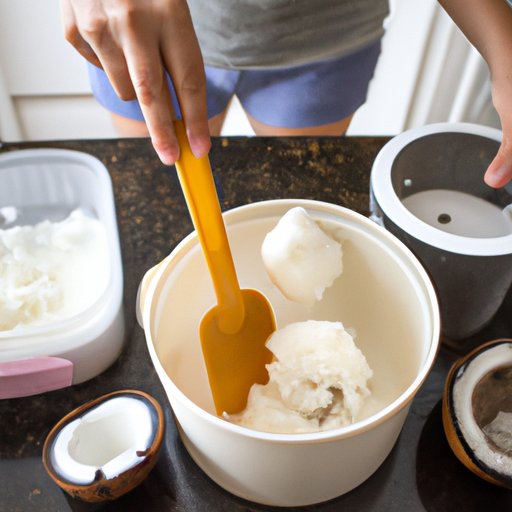 Making Homemade Coconut Oil Ice Cream