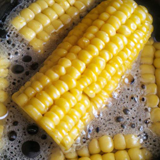 Boiling Corn and Serving with Butter