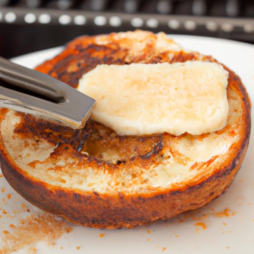 Turning an English Muffin into French Toast