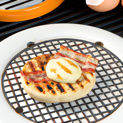 Grilling an English Muffin and Serving with Bacon and Egg