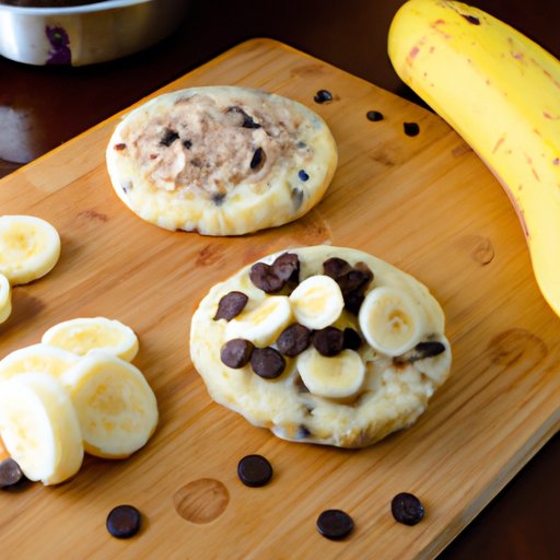 Baking an English Muffin with Banana and Chocolate Chips