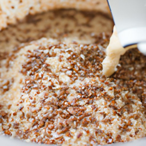 Mixing Flax Seeds into Oatmeal or Cereal
