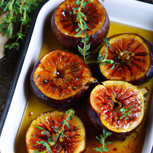 Roast Fig Halves with Honey and Thyme