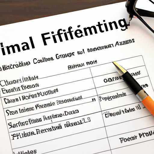 What You Need to Know About Filling Out a Financial Statement for Divorce