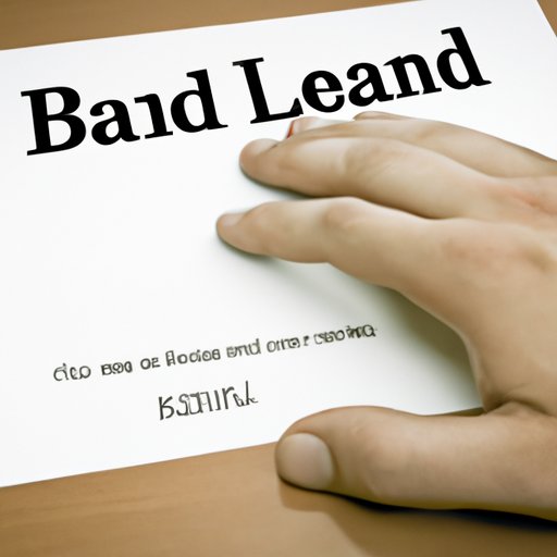 Taking Out a Loan From a Bank or Other Lending Institution