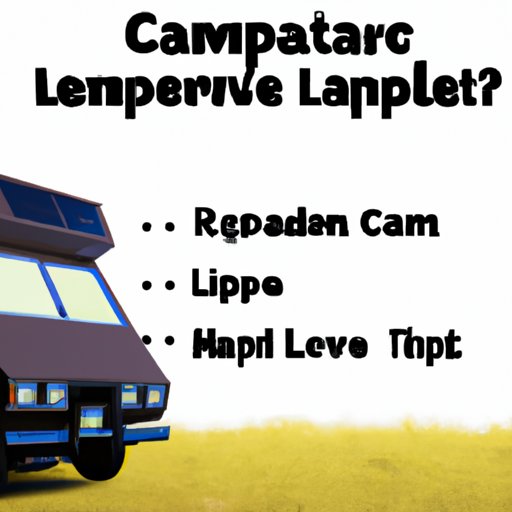 How to Finance a Used Camper Research Loan Options, Utilize Savings