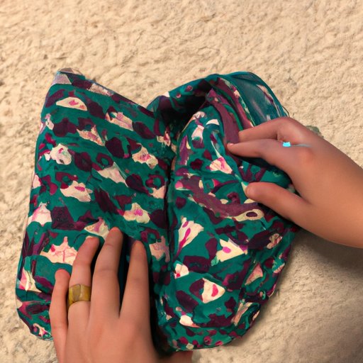 how to fold vera bradley travel blanket