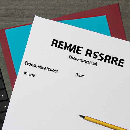 Prepare a Strong Resume and Cover Letter