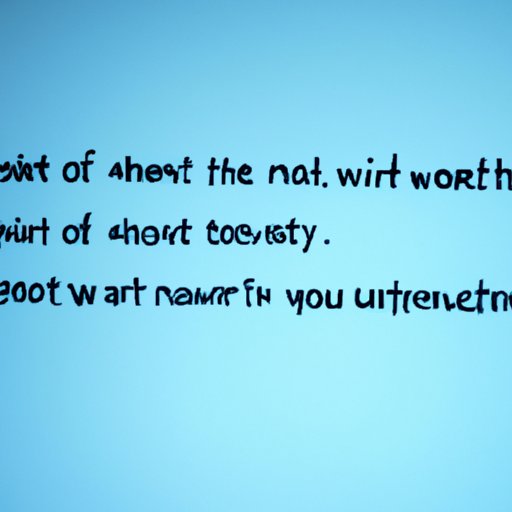 Explain How to Calculate Net Worth and Liquidity Ratio