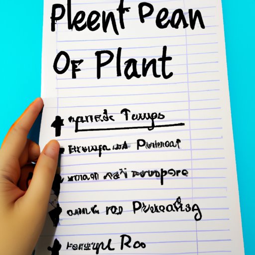 Benefits of Having a Plan