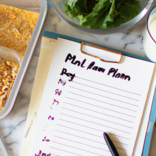 Create a Meal Plan with Healthy Foods