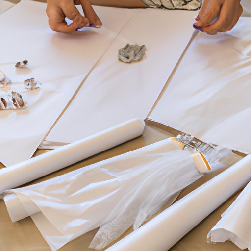 Separating and Wrapping Each Necklace Individually in Tissue Paper