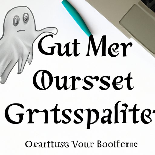 Offer Your Services as a Ghostwriter