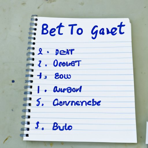 Steps to Creating a Budget