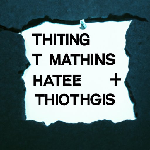 Change Negative Thoughts to Positive Ones