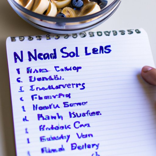 Creating a Healthy Snack List