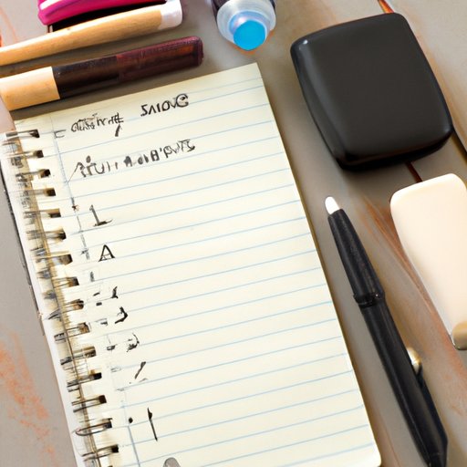 Make a List of Necessary Toiletries