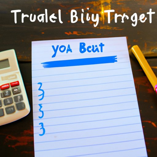 3. Make a Budget for Your Trip