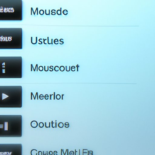 Select Music from the Dropdown Menu