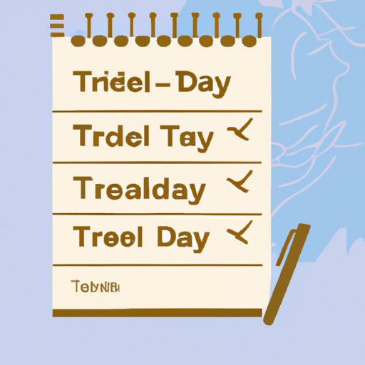 Create an itinerary for each day of the trip