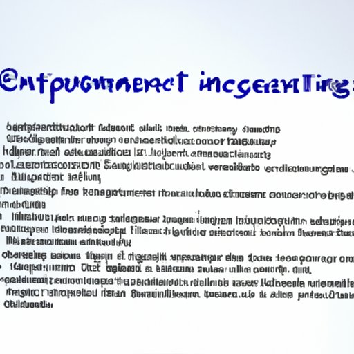 Outlining the Main Components of a Science Article