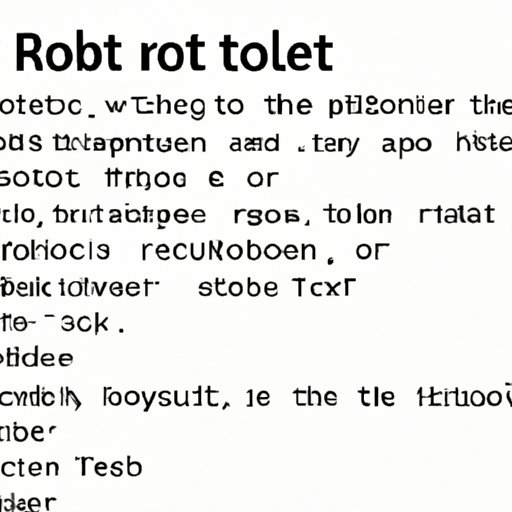 Description of the Structure of a Robots.txt File