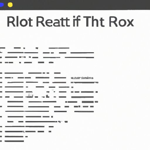 Overview of What a Robots.txt File Is