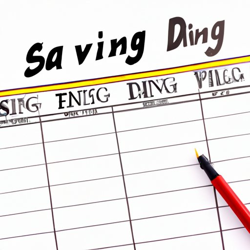 Setting a Savings Goal and Timeline