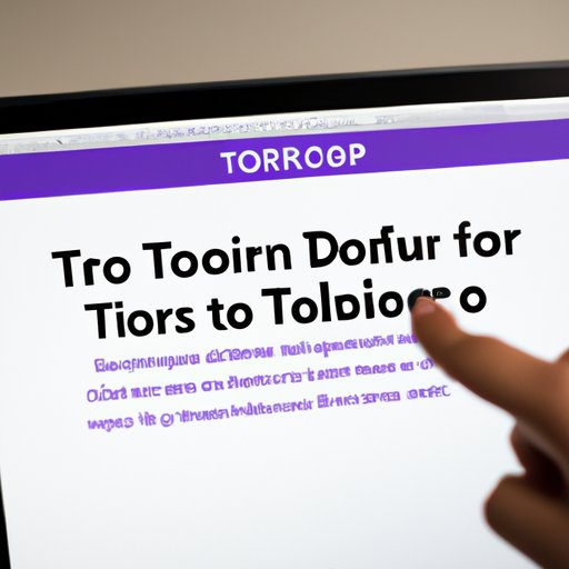 How to Use Tor Browser