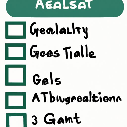 Set Realistic and Achievable Goals