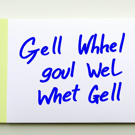 Provide Steps on How to Sign a Get Well Card