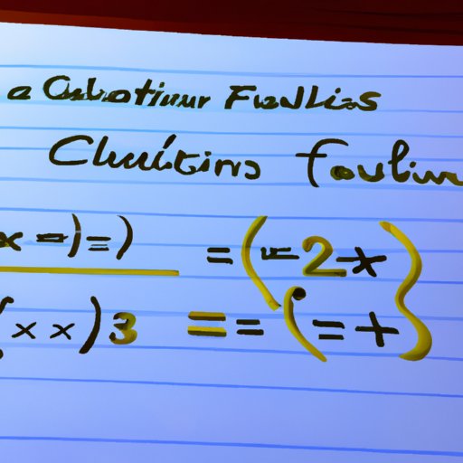 Fundamentals of Calculus in Solving Optimization Problems