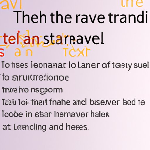 Examples of How Travelled is Used in Sentences