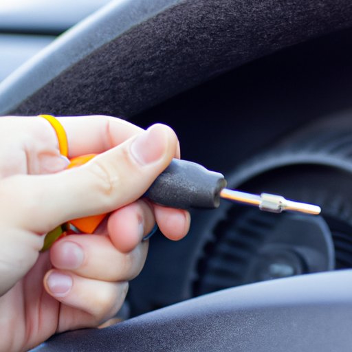 Using a Screwdriver to Manually Turn the Ignition
