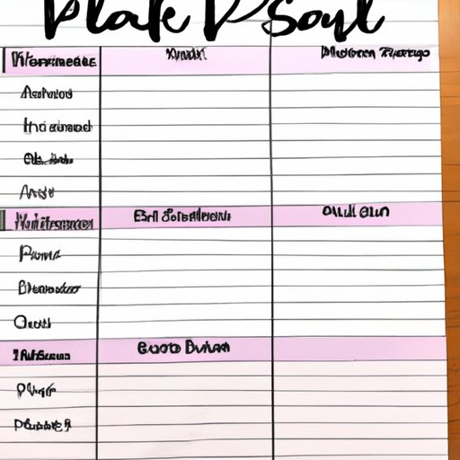 Prepare a Meal Plan to Help You Stay on Track